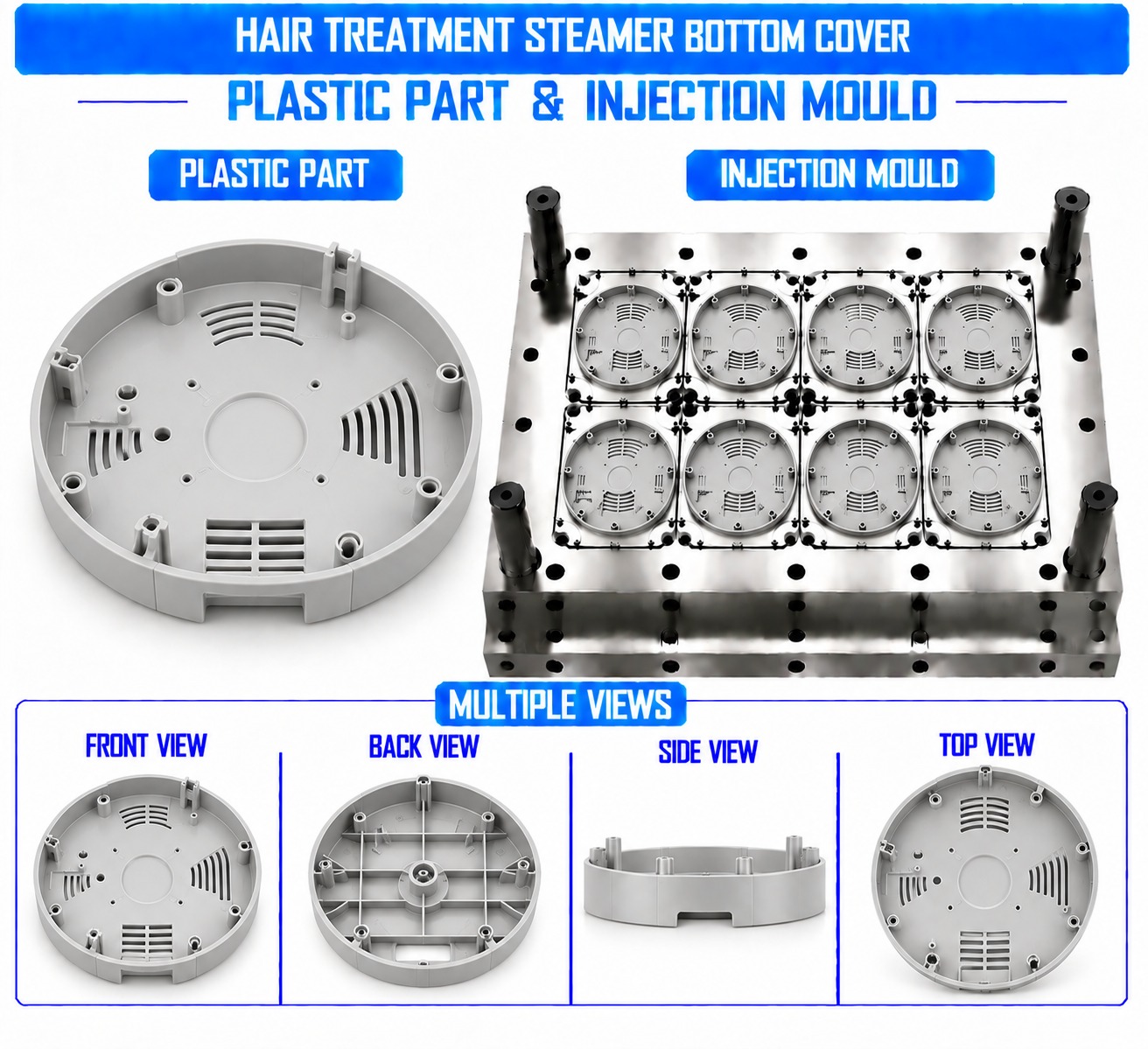 Hair Treatment Steamer Plastic Bottom Cover Mould and Moulding Service